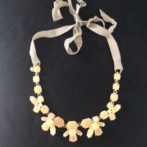 J. Crew Matte Crystal Tie Necklace